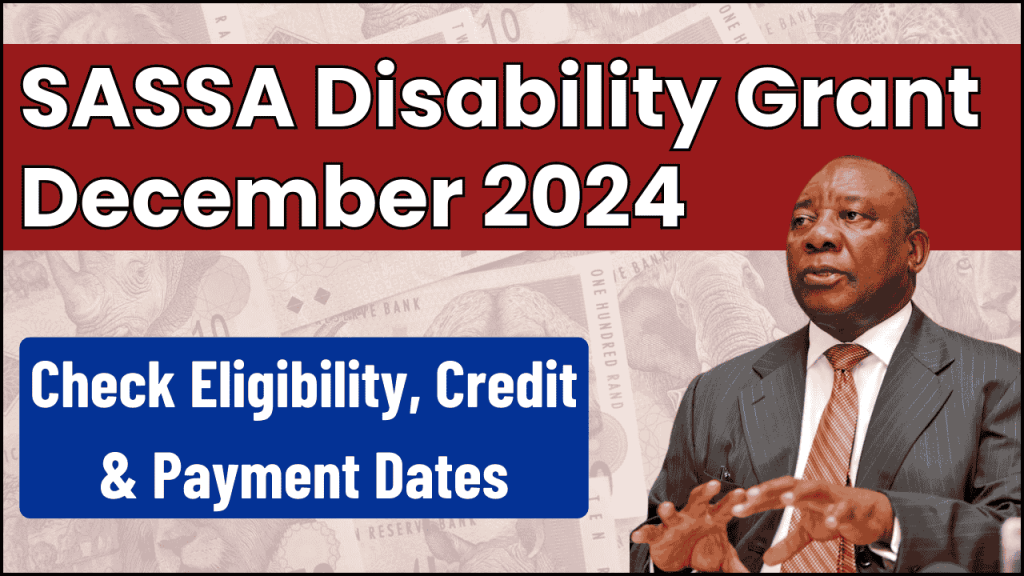 SASSA Disability Grant December 2024