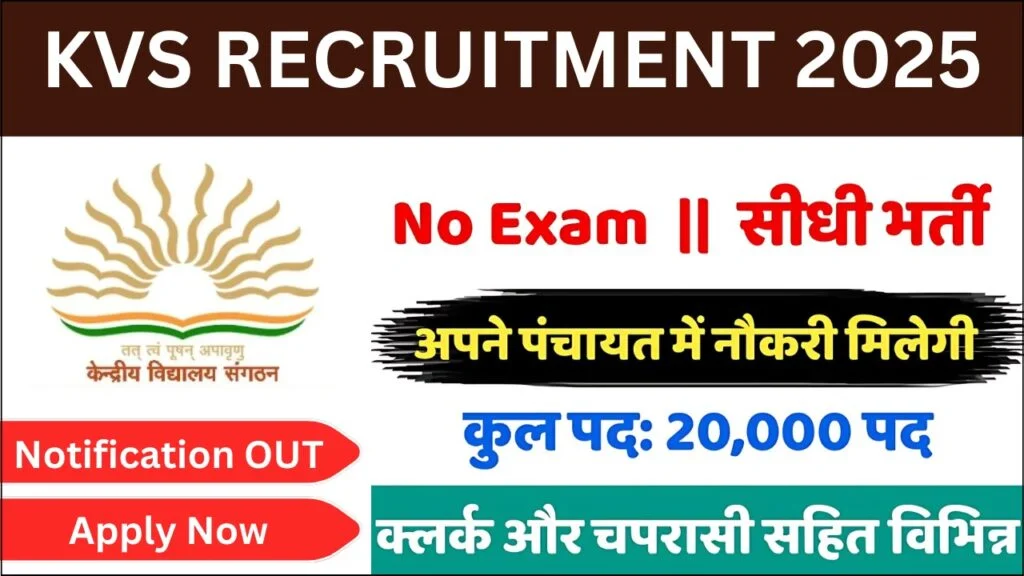 KVS Recruitment 2025